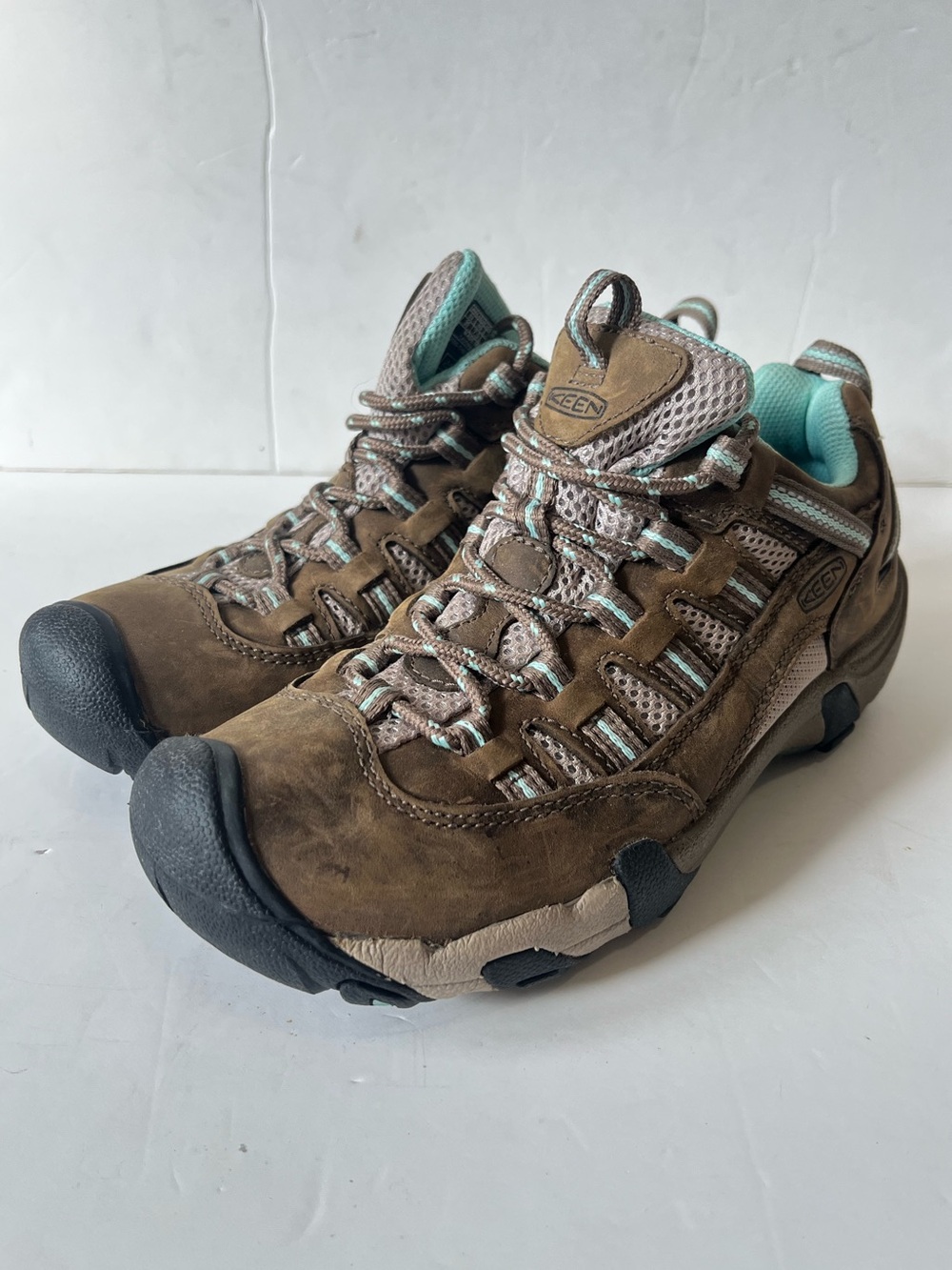 KEEN Alamosa brown Waterproof Lace-Up Hiking Sneakers shoes size 7.5